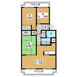 セルサスコロク 3LDKの間取図画像