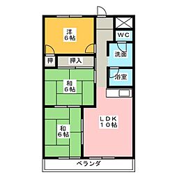MKタウン江場　Ａ棟 6階3LDKの間取り