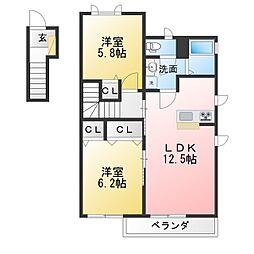 🉐敷金礼金0円！🉐リーフガーデンハイツ　B