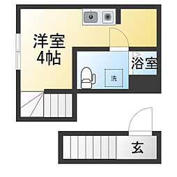 PETILLANT ワンルームの間取図画像