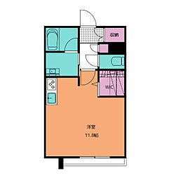 GrandQete桑名駅前 ワンルームの間取図画像