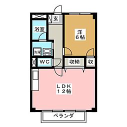 サープラスY・S 1LDKの間取図画像