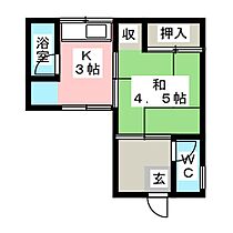 中東貸家  ｜ 三重県伊勢市中島２丁目（賃貸一戸建1K・1階・21.80㎡） その2