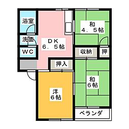 ルミナス宮前 3DKの間取図画像