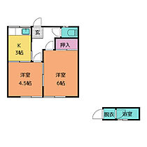 ヴィンテージハウス岡本 101 ｜ 三重県伊勢市岡本２丁目11-97（賃貸一戸建2K・1階・29.81㎡） その2