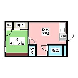 間取図画像 1DK