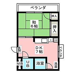 間取図画像 1DK