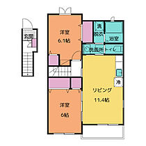 シンシア　Ｂ  ｜ 三重県伊勢市馬瀬町（賃貸アパート2LDK・2階・57.07㎡） その2