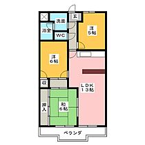 カーサウッドスプリング  ｜ 三重県伊勢市岡本２丁目（賃貸マンション3LDK・2階・65.50㎡） その2