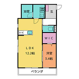 La mia casa StageIII 1階1LDKの間取り