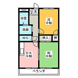 間取図画像 2DK