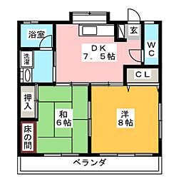 間取図画像 2DK