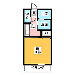 間取図画像 1K