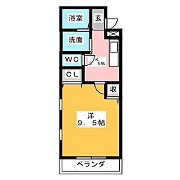 間取図画像 1K