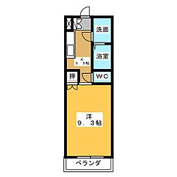 Rei 1Kの間取図画像