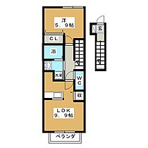 プーゼ　Ｃ  ｜ 三重県亀山市関町会下（賃貸アパート1LDK・2階・41.98㎡） その2