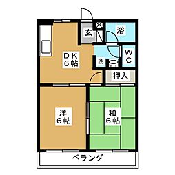 間取図画像 2DK