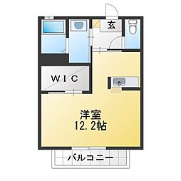 グランメール ワンルームの間取図画像
