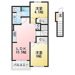 🉐敷金礼金0円！🉐フィオーレ・プレッソ櫻　Ｂ