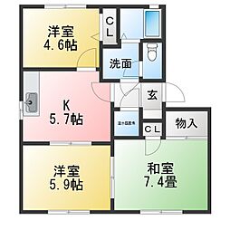 🉐敷金礼金0円！🉐テクノハイツ藤　Ｄ