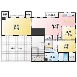 ナチュール 3LDKの間取図画像