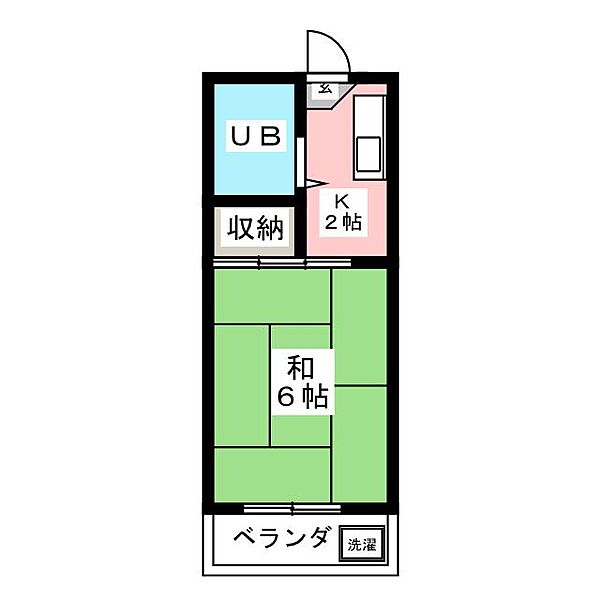 コーポレッド ｜三重県松阪市下村町(賃貸マンション1K・2階・17.00㎡)の写真 その2