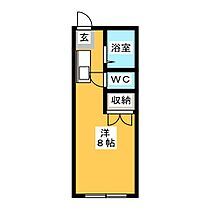 サンハイツ淑  ｜ 三重県松阪市五反田町１丁目（賃貸アパート1R・1階・20.46㎡） その2