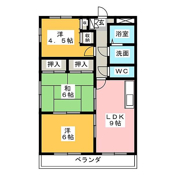 コンフォート悠とぴあ ｜三重県松阪市川井町(賃貸マンション3LDK・6階・59.86㎡)の写真 その2