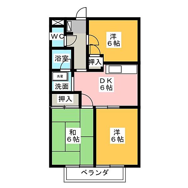 リヴェール ｜三重県松阪市大口町(賃貸マンション3DK・2階・54.65㎡)の写真 その2