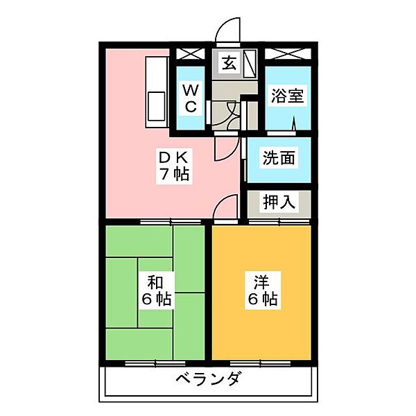 プレシャス　II ｜三重県松阪市郷津町(賃貸マンション2DK・2階・41.31㎡)の写真 その2