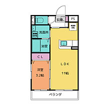 アンジュー  ｜ 三重県松阪市市場庄町（賃貸マンション1LDK・3階・33.58㎡） その2