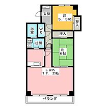 ハイタウン　ソレイユ  ｜ 三重県松阪市市場庄町（賃貸マンション2LDK・2階・71.03㎡） その2