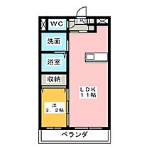 アンジュー  ｜ 三重県松阪市市場庄町（賃貸マンション1LDK・1階・33.58㎡） その2