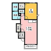 クラール  ｜ 三重県松阪市久保町（賃貸マンション1LDK・1階・45.31㎡） その2