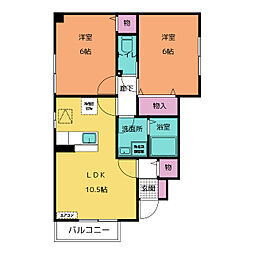 間取図画像 2LDK