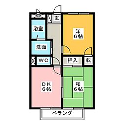 間取図画像 2DK