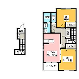 間取図画像 2LDK