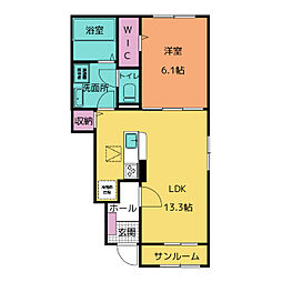 間取図画像 1LDK
