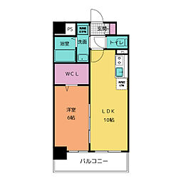 ラフィーネ 4階1LDKの間取り