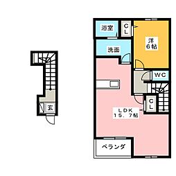 間取図画像 1LDK