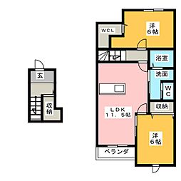間取図画像 2LDK