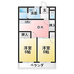 間取図画像 2DK