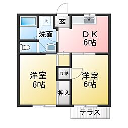 間取図画像 2DK