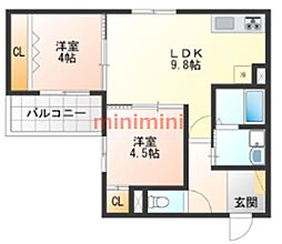 東海道・山陽本線 岸辺駅 徒歩15分