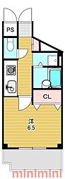 アンフィニィ・真上 1Kの間取図画像