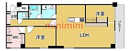 ハイグレード春日 2LDKの間取図画像