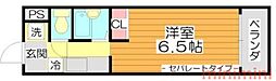 イーズ3 1Kの間取図画像