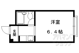 松本マンション 2階1Kの間取り