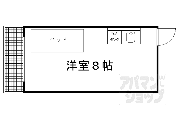 紫竹中嶋ビル 308｜京都府京都市北区紫竹西北町(賃貸マンション1R・3階・19.00㎡)の写真 その2