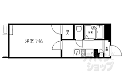 レオパレス旭ケ丘 1Kの間取図画像